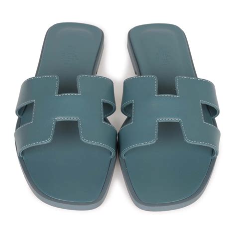 hermes oran bleu pinede|Hermès Women Sandals for Sale .